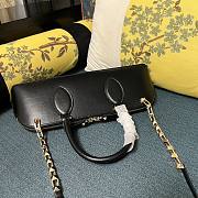 Colestore Valentino Garavani leather Rockstud East-West handbag Black 34 x 11 x 8 cm - 3