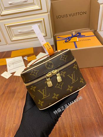 Colestore Louis Vuitton Nice Nano Toiletry Bag Brown 14x10.2x8.5CM