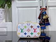 Colestore Louis Vuitton x Takashi Murakami Nice Mini Toiletry New Bag 25SS  White 14x10.2x8.5CM - 4