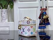 Colestore Louis Vuitton x Takashi Murakami Nice Mini Toiletry New Bag 25SS  White 14x10.2x8.5CM - 3