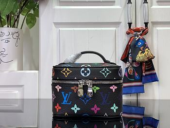 Colestore Louis Vuitton x Takashi Murakami Nice Mini Toiletry New Bag 25SS Black 14x10.2x8.5CM