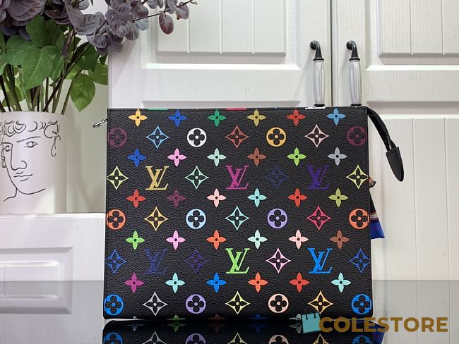 Colestore Louis Vuitton x Takashi Murakami Toiletry Pouch New Bag 25SS 25.0 x 20.0 x 5.5 cm - 1