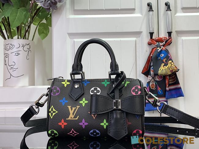 Colestore Louis Vuitton x Takashi Murakami Nano Speedy New Bag Black 25SS 16.0 x 11.0 x 9.0 cm - 1