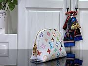 Colestore Louis Vuitton x Takashi Murakami PM Cosmetic Pouch White New 25SS 19x12×6cm  - 5