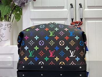 Colestore Louis Vuitton x Takashi Murakami GM Cosmetic Pouch New 25SS Black 27 x 18 x9 cm
