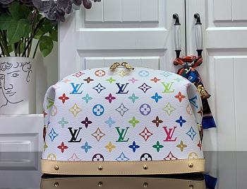 Colestore Louis Vuitton x Takashi Murakami GM Cosmetic Pouch New 25SS White 27 x 18 x9 cm