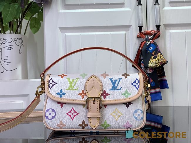 Colestore Louis Vuitton x Takashi Murakami Nano Diane New 25SS White 19 x 10.5 x 6 cm - 1