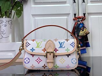 Colestore Louis Vuitton x Takashi Murakami Nano Diane New 25SS White 19 x 10.5 x 6 cm