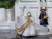 Colestore Louis Vuitton Capucines Mini White 21x 13.6 x 8 cm - 3