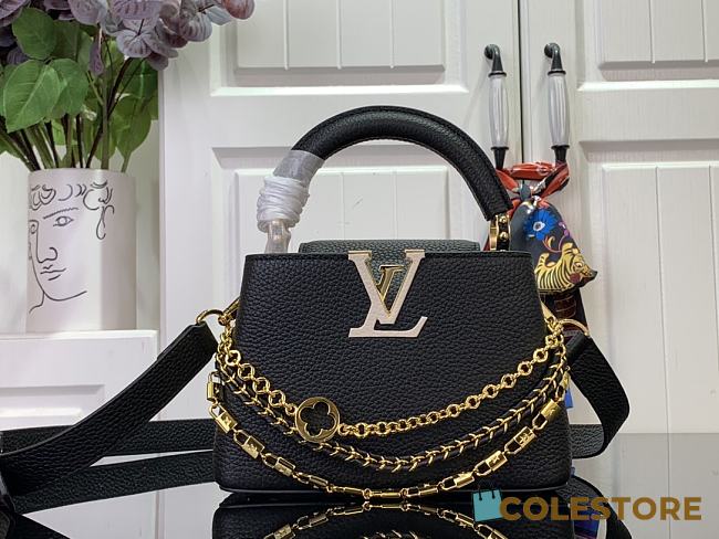 Colestore Louis Vuitton Capucines Mini Black 21x 13.6 x 8 cm - 1