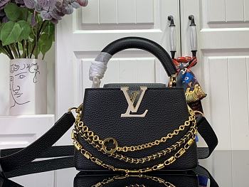 Colestore Louis Vuitton Capucines Mini Black 21x 13.6 x 8 cm