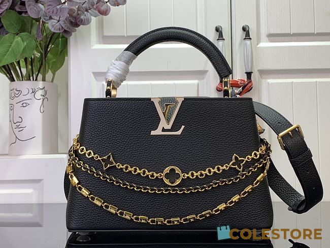 Colestore Louis Vuitton Capucines Mini Black 17.3 x 9 x 27 cm - 1