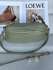 Colestore Loewe Bracelet Pouch in pleated nappa lambskin Rosemary 25 x 10 x 10 cm  - 2
