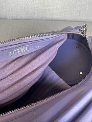 Colestore Loewe Bracelet Pouch in pleated nappa lambskin Purple 25 x 10 x 10 cm  - 6