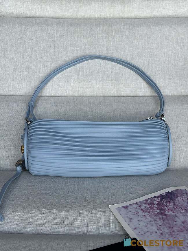 Colestore Loewe Bracelet Pouch in pleated nappa lambskin Blue 25 x 10 x 10 cm  - 1