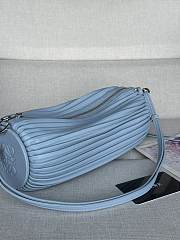 Colestore Loewe Bracelet Pouch in pleated nappa lambskin Blue 25 x 10 x 10 cm  - 6