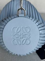 Colestore Loewe Bracelet Pouch in pleated nappa lambskin Blue 25 x 10 x 10 cm  - 3