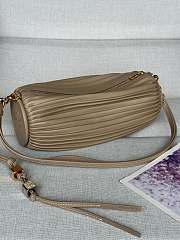 Colestore Loewe Bracelet Pouch in pleated nappa lambskin Beige 25 x 10 x 10 cm  - 1
