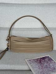 Colestore Loewe Bracelet Pouch in pleated nappa lambskin Beige 25 x 10 x 10 cm  - 4