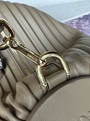 Colestore Loewe Bracelet Pouch in pleated nappa lambskin Beige 25 x 10 x 10 cm  - 3