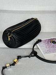 Colestore Loewe Bracelet Pouch in pleated nappa lambskin Black 25 x 10 x 10 cm  - 3