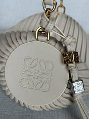 Colestore Loewe Bracelet Pouch in pleated nappa lambskin Light Beige 25 x 10 x 10 cm  - 6