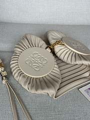 Colestore Loewe Bracelet Pouch in pleated nappa lambskin Light Beige 25 x 10 x 10 cm  - 4