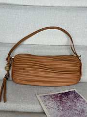 Colestore Loewe Bracelet Pouch in pleated nappa lambskin Warm Desert 25 x 10 x 10 cm - 1