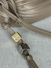 Colestore Loewe Bracelet Pouch in pleated nappa lambskin Grey 25 x 10 x 10 cm - 6