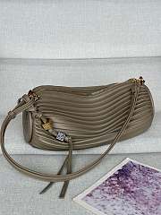 Colestore Loewe Bracelet Pouch in pleated nappa lambskin Grey 25 x 10 x 10 cm - 5