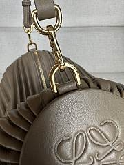Colestore Loewe Bracelet Pouch in pleated nappa lambskin Grey 25 x 10 x 10 cm - 3