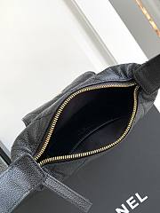 Colestore Chanel 23b Hobo Handle Bag Black 16x16x5.5cm - 5