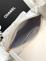 Colestore Chanel 23b Hobo Handle Bag White 16x16x5.5cm - 6