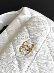 Colestore Chanel 23b Hobo Handle Bag White 16x16x5.5cm - 2