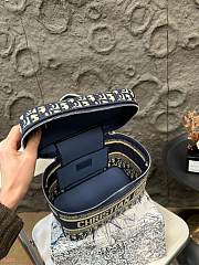 Colestore Dior Navy Blue Oblique Canvas Diortravel Vanity Case 23 x 19 cm - 6