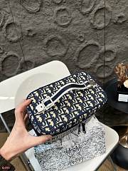 Colestore Dior Navy Blue Oblique Canvas Diortravel Vanity Case 23 x 19 cm - 5