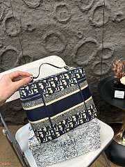 Colestore Dior Navy Blue Oblique Canvas Diortravel Vanity Case 23 x 19 cm - 2