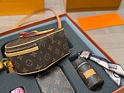 Colestore Louis Vuitton Combo Around Me PM Bag 19 16 cm x card holder 10 8 cm x lipstick bag 5 9 cm x scarf - 2