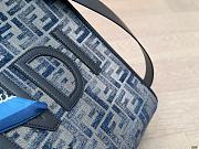 Colestore Fendi Sunshine Small Dark blue FF chenille shopper 35 x 31 cm  - 2