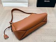 Colestore Prada Aimée Medium Leather Shoulder Bag Women Brown 39 x 21 cm - 5