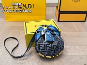 Colestore Fendi Fendigraphy Small Dark blue FF chenille bag 19 x 12 cm - 1