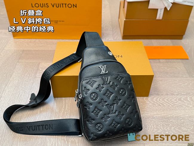 Colestore Louis Vuitton Avenue Slingbag PM Monogram Eclipse Black Style 1 16 x 27 cm - 1