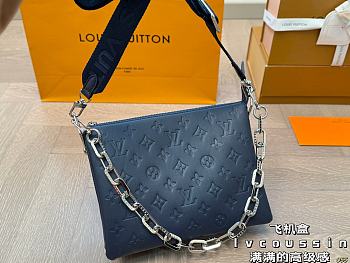 Colestore Louis Vuitton Coussin Navy Blue 26 x 20 cm