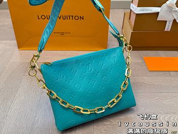 Colestore Louis Vuitton Coussin Turquoise 26 x 20 cm