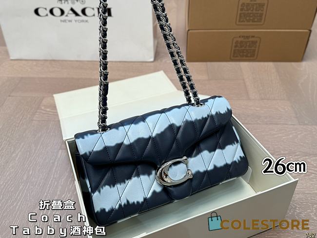 Colestore Coach Tabby 26 Quilted Shoulder Bag With Tie Dye 26 x 13 cm - 1