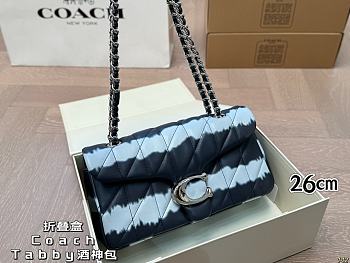 Colestore Coach Tabby 26 Quilted Shoulder Bag With Tie Dye 26 x 13 cm