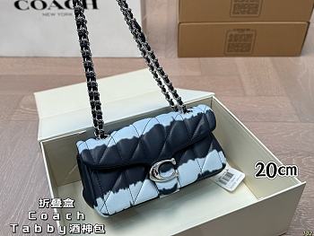 Colestore Coach Tabby 20 Quilted Shoulder Bag With Tie Dye 20 x 10 cm