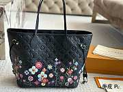 Colestore Louis Vuitton x Takashi Murakami Neverfull Black New Bag 25SS 32 x 29 x 17 cm  - 1
