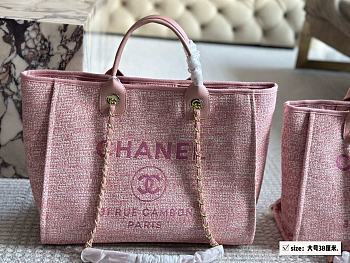 Colestore Chanel Deauville Tote Pink 33 x 25 cm
