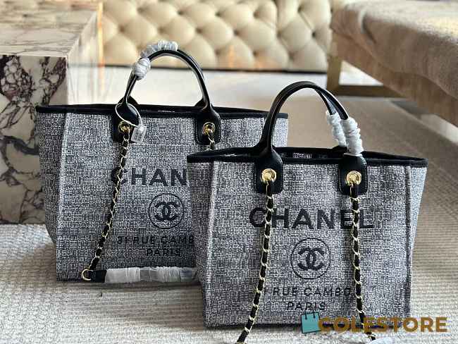 Colestore Chanel Deauville Tote Grey 38 x 30 cm - 1